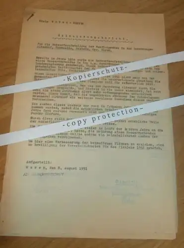 alte Dokumente - Altenhof , Dammwolde , Jaebetz in Mecklenburg , 1951 , mit Karte , Waren Müritz , Fincken !!!