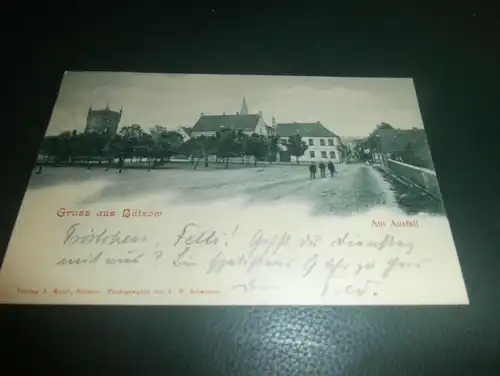 Ansichtskarte Bützow in Mecklenburg , 1900 , Am Ausfall , AK gelaufen !!!