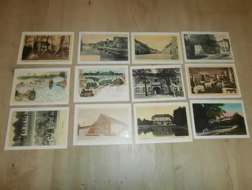 12x Ansichtskarten Plau i. Mecklenburg !!!