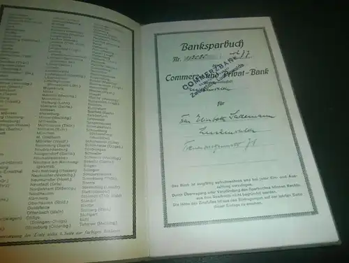 altes Sparbuch Luckenwalde , 1936 - 1944 , Elisabeth Sademann , Sparkasse , Bank !!!