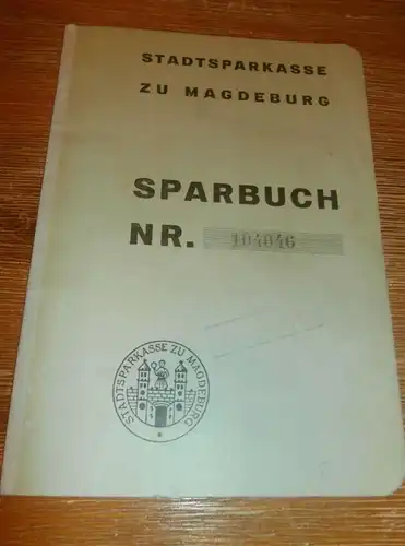 altes Sparbuch Magdeburg , 1937 - 1944 , Gabriele Reyer in Magdeburg , Sparkasse , Bank !!!