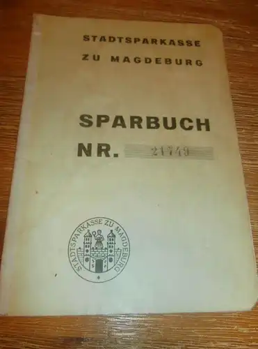 altes Sparbuch Magdeburg , 1939 - 1944 , Heinz Möhser , Sparkasse , Bank !!!