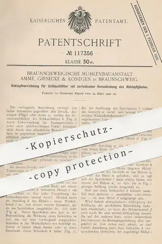 original Patent - Mühlenbauanstalt Amme , Giesecke & Konegen , Braunschweig | Abklopfvorrichtung für Schlauchfilter