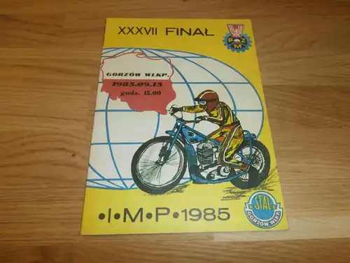 Speedway Gorzów 15.09.1985 , Poland , Programmheft / Programm / Rennprogramm !!!