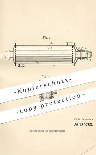 original Patent - Brunner & Bühring GmbH , Mannheim , 1905 , Wärmetauscher | Heizung , Dampfkessel , Heizrohr | Klempner