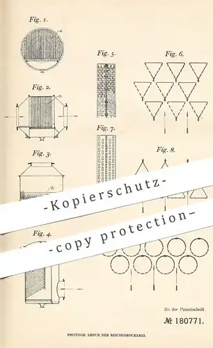 original Patent - Brunner & Bühring GmbH , Mannheim , 1905 , Abscheiden von Flüssigkeiten aus Gas oder Dampf !!!