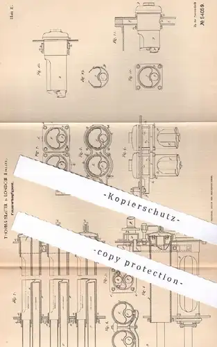 original Patent - Thomas Slaiter , London , England , 1889 , Vakuumverdampfapparat | Vakuum - Verdampfer | Zucker !!!