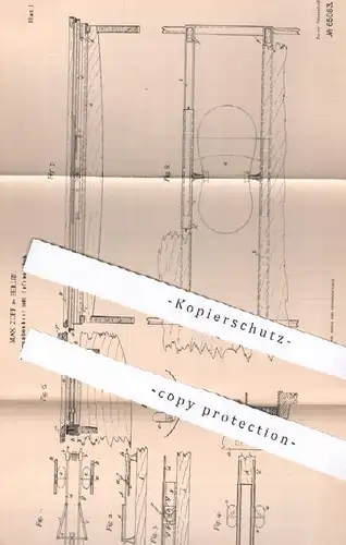 original Patent - Max Zopf , Berlin , 1891 , Schraubenboot mit Fußbetrieb | Boot , Bootsbauer , Schiff , Schiffsbauer !!