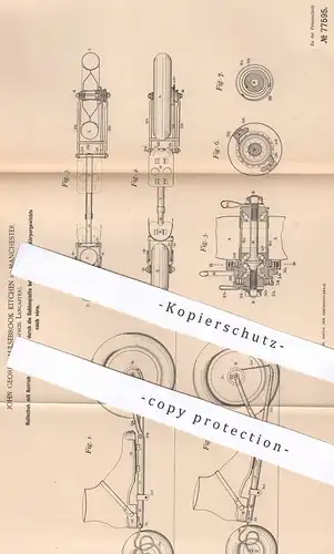 original Patent - John George Aulsebrook Kitchen , Manchester , Lancaster , 1893 , Rollschuh , Rollschuhe | Schuh Rollen