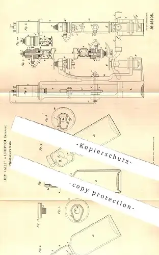 original Patent - Léon Vallet , Liverpool , England , 1888 , Flaschenverschluss | Flaschen Verschluss , Flasche , Korken