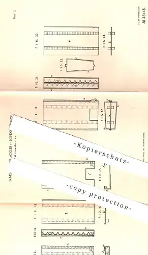 original Patent - James George Accles , London , England , 1888 , Patronenkasten | Patronen , Waffen , Munition , Gewehr