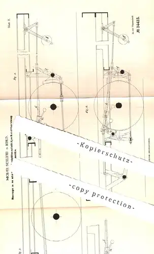 original Patent - Michael Schleifer , Berlin , 1884 , Nachstellvorrichtung für Bremsklötze | Bremse , Bremsen