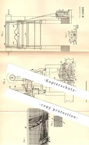 original Patent - Saurel & Miaulet , Nîmes / Gard / Frankreich , 1905 , Herstellung von Gobelins auf Jacquard - Webstuhl