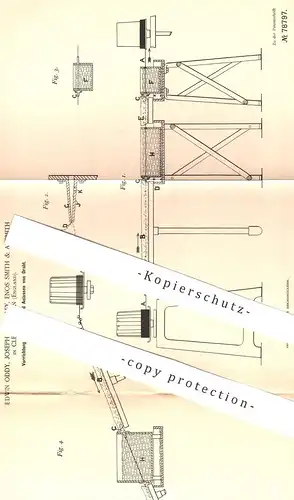 original Patent - Edwin Oddy , Joseph Crossley , Enos Smith & Ai Smith , Cleckheaton , England , 1893 , Härten von Draht