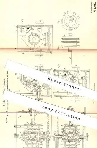 original Patent - J. M. K. Pennink , Haarlem , 1894 , Erzeugung von Strom von Explosionsprodukten | Gasmotor | Gas Motor