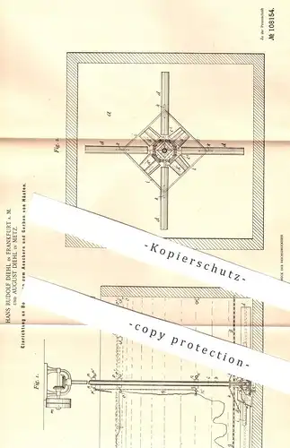 original Patent - Hans Rudolf Diehl , Frankfurt / Main | August Diehl , Metz  1898 , Bottich zum Gerben | Gerber , Leder