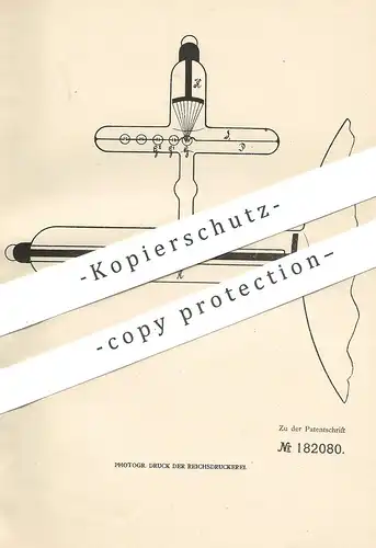 original Patent - C. H. F. Müller , Hamburg , 1906 , Regulieren der Luftdichte in Vakuum- insbesondere Röntgenröhren !!!