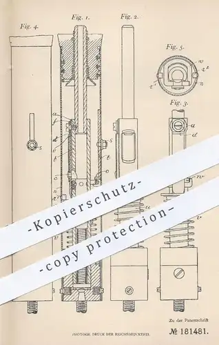 original Patent - Erwin Müller Bralitz , Berlin / Charlottenburg , 1906 , Abzug für Selbstschüsse | Waffe , Gewehr