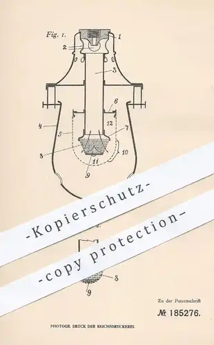 original Patent - Dr. Kramerlicht Ges. , Berlin / Charlottenburg , 1905 , Gasglühlicht - Invertbrenner | Brenner , Licht