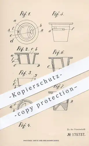 original Patent - Pierre Marie François Aupiais , St. Nazaire , Frankreich , 1905 , Tintenfass | Fass für Tinte , Feder