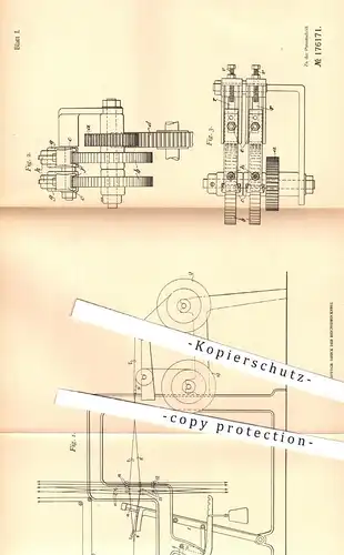 original Patent - Pignol & Heiland , Potsdam , 1905 , Herst. von Falten im Gewebe auf mechanischem Webstuhl | Weben !!