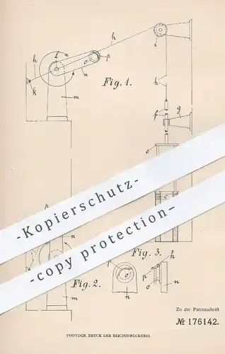 original Patent - Jean Sparla , Aachen , 1905 , Bewegen von Stampfer von Rohrstampfmaschinen | Rohr , Rohre