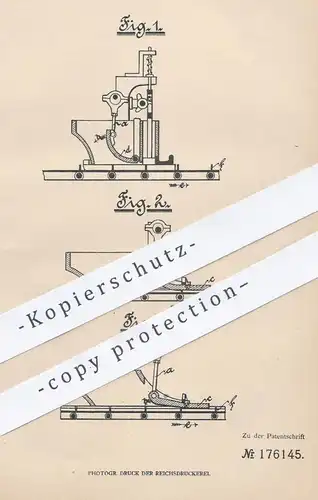 original Patent - Paul Thomann , Halle / Saale  1905 , Schlagplatte für Formmaschinen | Form , Formen , Presse , Pressen