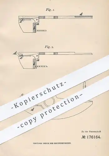 original Patent - Johannes Stübling in Leipzig , 1906 , Rücker zum Festlegen der Spirale an Uhren | Uhrmacher , Uhrwerk