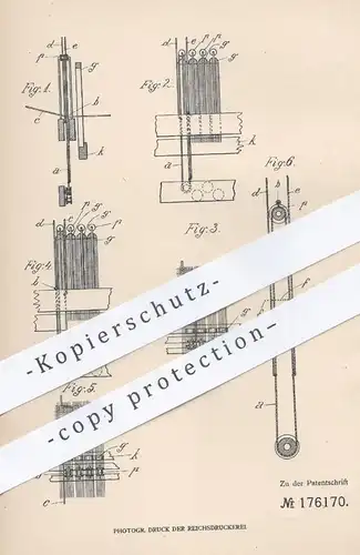 original Patent - Kurt Theuerkorn , Chemnitz , 1905 , Drehervorrichtung für Webstühle | Webstuhl , Weben , Weber !!