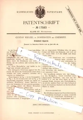 Original Patent  - R. Fritzsche in Döbeln , 1881 , Neuerung an Bürsten !!!