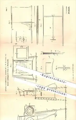 original Patent - Arthur Gössmann in Frankfurt a. M. , 1883 , Optischer Lichttelegraph für Armee- und Marinezwecke !!!