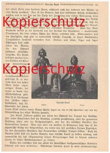 original Zeitungsbericht - 1926 - Asiatische Kunst , Asien , Kunst , Tibet , Indien , Siam , Bronze !!!