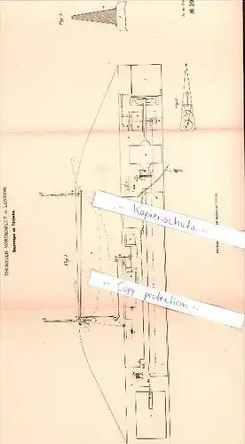 Original Patent - Thorsten Nordenfelt in London , 1884 , Innovations in torpedoes , torpedo !!!