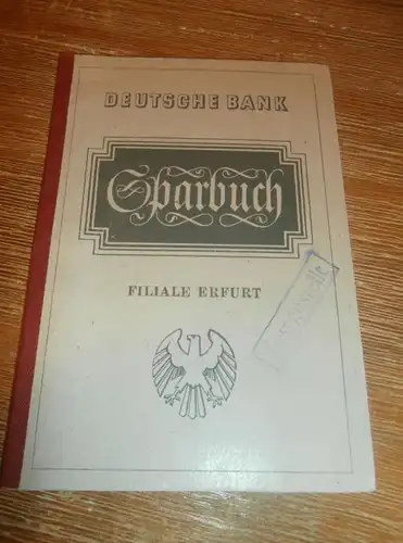 altes Sparbuch Erfurt , 1944 , Heideamarie Mathelaf in Erfurt , Sparkasse , Bank !!!
