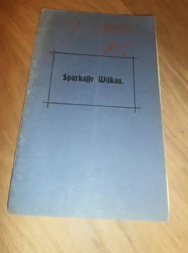 altes Sparbuch Wilkau i.S. , 1911 - Juli 1945 , Gertrud Junghans in Wilkau , Sparkasse , Bank !!!