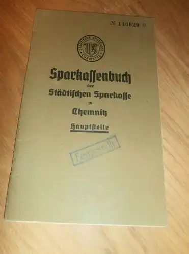 altes Sparbuch Chemnitz , 1941 - 1945 , Hildegard Rudorf geb. Melzer in Chemnitz  , Sparkasse , Bank !!!