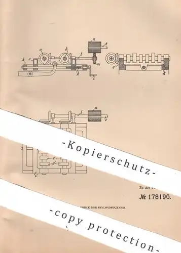 original Patent - Gebr. Körting AG , Linden / Hannover , 1905 , Umsteuerung für Explosionskraftmaschinen | Gasmotor !!