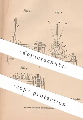 original Patent - Gebr. Körting AG , Linden / Hannover , 1905 , Umsteuerung für Explosionskraftmaschinen | Gasmotor !!