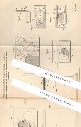 original Patent - The General Patents Company Ltd. London , England | 1892 | Sparbüchse , Spardose | Münze , Münzen