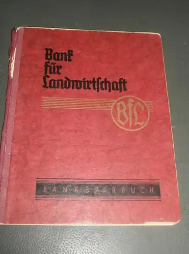 altes Sparbuch Klein , 1943 - 1945 , Reinhold Paul in Klein Marzehns b. Rabenstein / Fläming , Niemegk  Sparkasse , Bank
