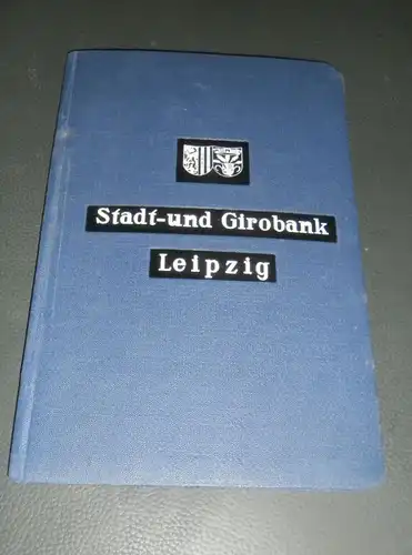 altes Sparbuch Leipzig , 1938 - 1944 , Gustav Laue in Leipzig , Sparkasse , Bank !!!
