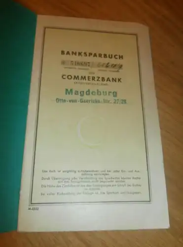 altes Sparbuch Magdeburg , 1945 , Friedrich Mielenhausen in Magdeburg , Kunze , Sparkasse , Bank !!!