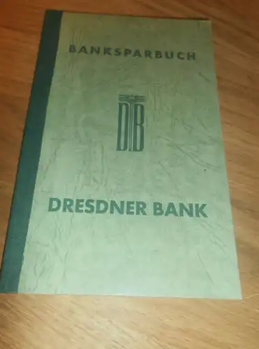 altes Sparbuch Halberstadt , 1944 - 1945 , Paul Menz in Magdeburg , Sparkasse , Bank !!!