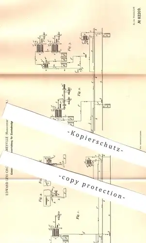 original Patent - Edward Levi Orcutt , Somerville , Massachusetts , USA , 1894 , Elektr. Sicherung für Eisenbahnen | Zug