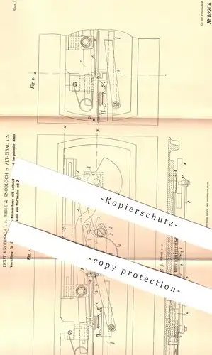 original Patent - Ernst Knobloch | Weise & Knobloch , Alt Eibau , 1894 , Doppelsteppstich - Nähmaschine | Schneider !!!