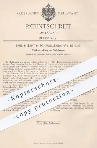 original Patent - Emil Pillert , Berlin / Schmargendorf , 1902 , Schutz an Einfüllwaage | Waage | Gaserzeugung , Gas !!