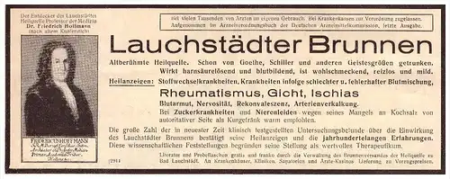original Werbung - 1935 - Bad Lauchstädt , Arzt , Apotheke , Kur , Krankenhaus !!!