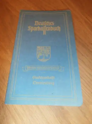 altes Sparbuch Oranienburg , 1948 - 1949 , Udo Manthey in Oranienburg , Sparkasse , Bank !!