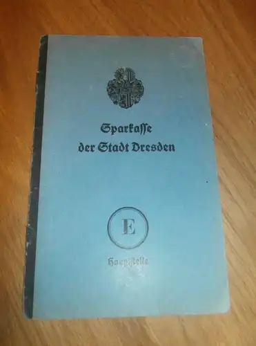 altes Sparbuch Dresden , 1944 - 1944 , Johanna Mank in Dresden , Sparkasse , Bank !!