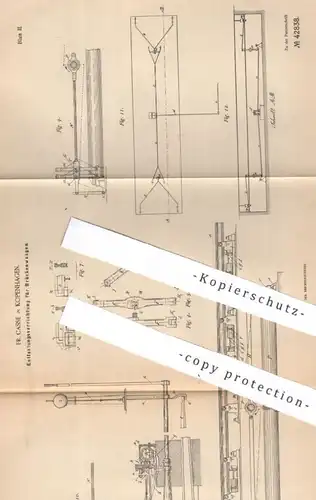 original Patent - Fr. Casse , Kopenhagen , Dänemark , 1887 , Entlastung für Brückenwaage | Waage , Waagen